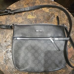 NINE WEST Cheska Women's Crossbody Bag Double Zipper Front